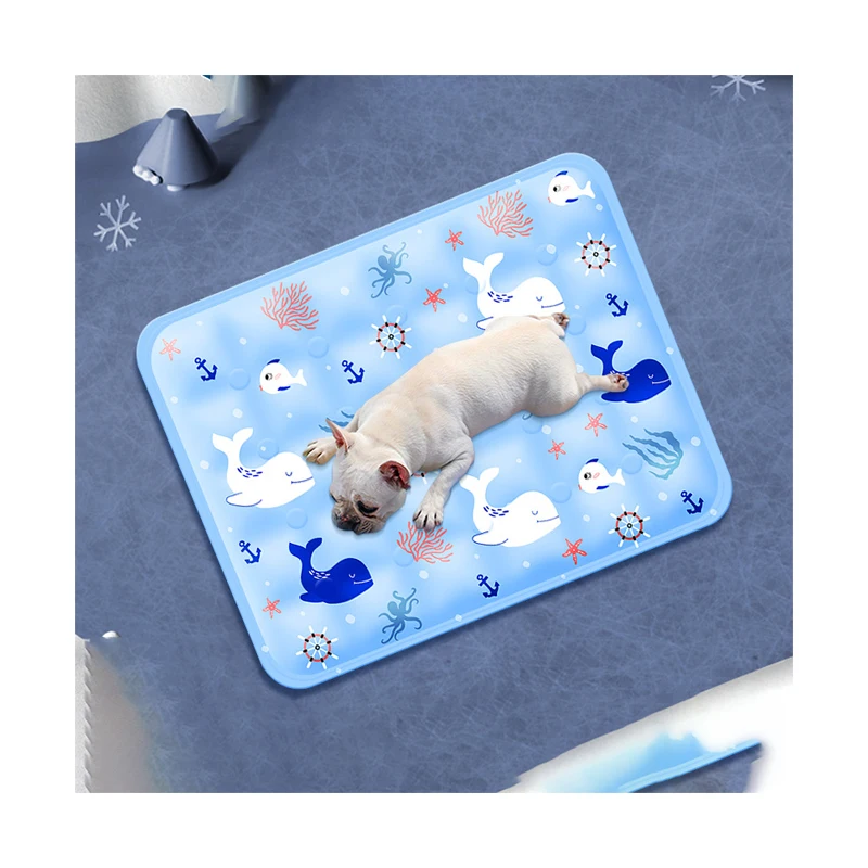 Cat and Dog Cooling Blanket Lightweight Pet Blanket Machine Washable Summer Pet Cooling Mat Dog Ice Mat