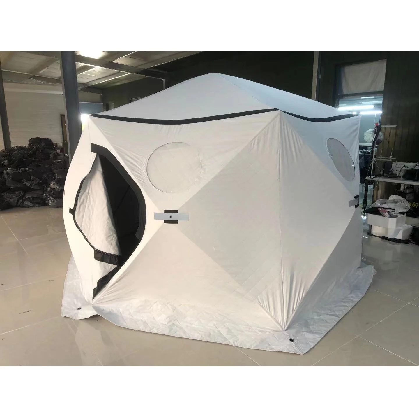 Сделанные на заказ палатки новые OEM изготовленные эксклюзивные наружные походные всплывающие плиты сауна палатка Шестигранная