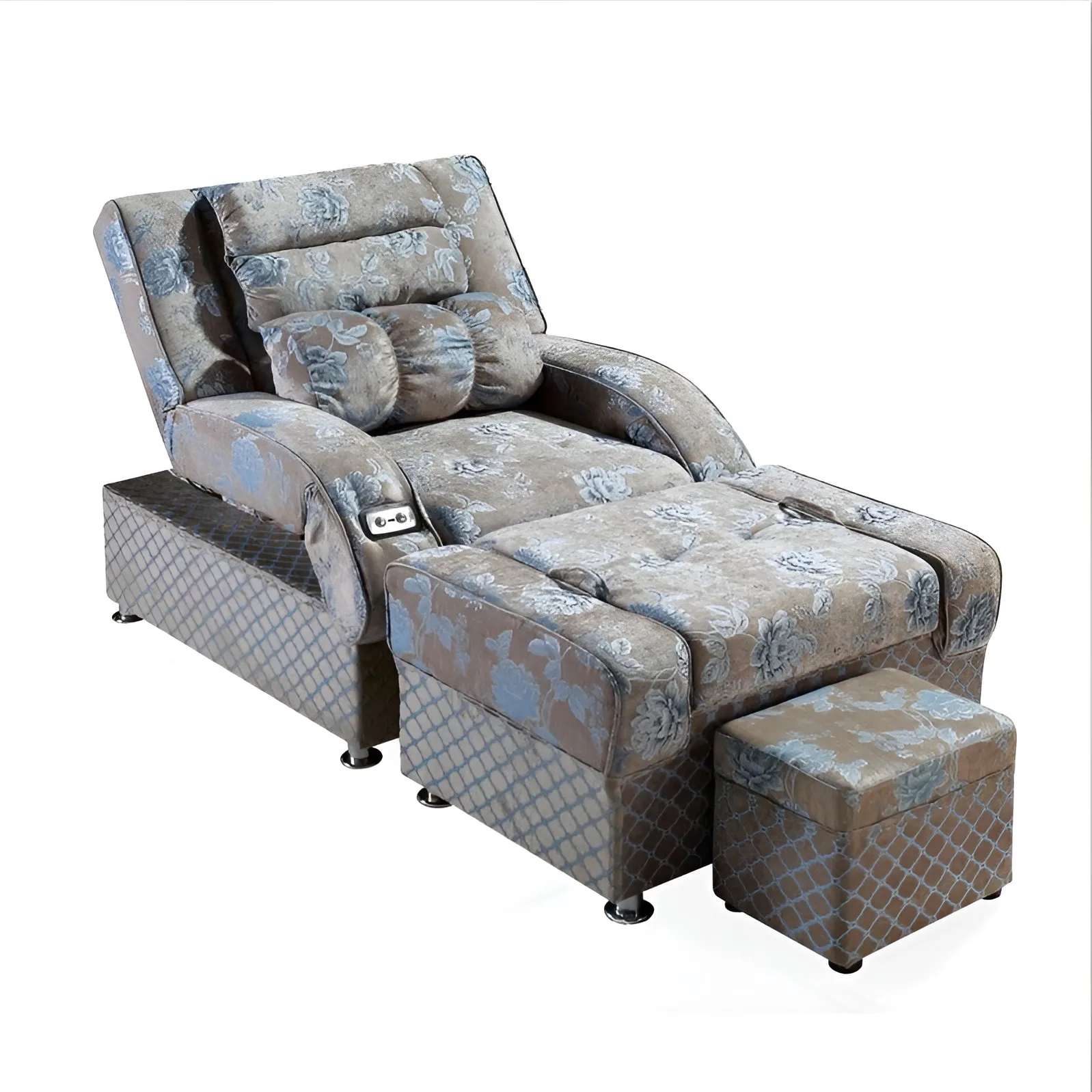 Высокое качество Электрический класса люкс для дивана recliner Маникюр кресла ткань pipeless педикюра ногтей ног спа стул
