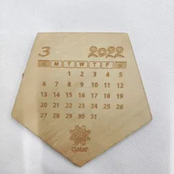 Nice and practical creative wooden calendar decoration Football modeling arbitrary combination and Mosaic