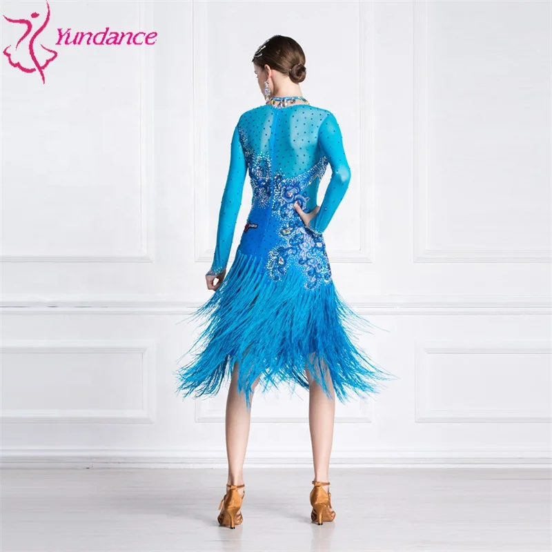 L-18314 Новая взрослая Женская национальному стандарту дружбы для латиноамериканских танцев конкурс платье