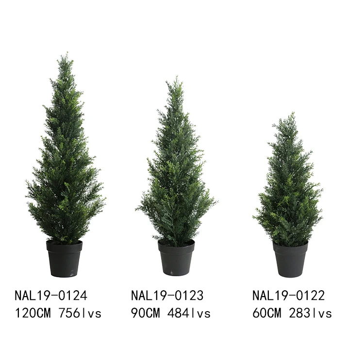 High quality decoration topiary plants artificial bonsai/artificial cypress tree