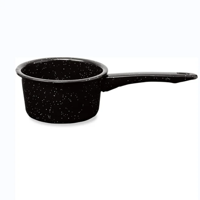 OEM factory wholesale non stick flower printing enamel powder work enameled saute pot pan