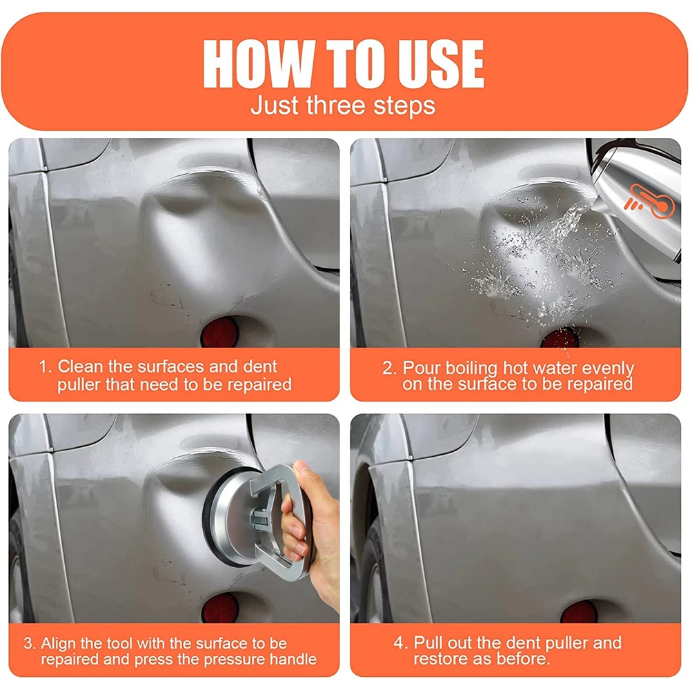 Car Body Repair Paintless Holder Vacuum Suction Cup Dent Puller Machine For Car Small Hand Pump Glass Sucker Dent Repair Kit