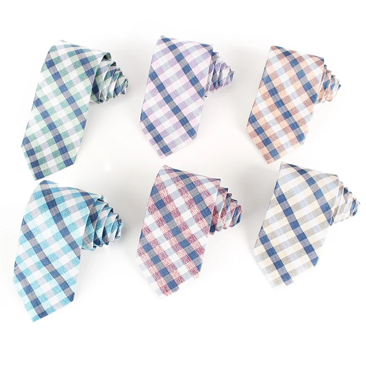 Fashion Check Pattern 100% Silk Wholesale Ties High Quality Italian Factory Jacquard Fabric Neckties For Mens