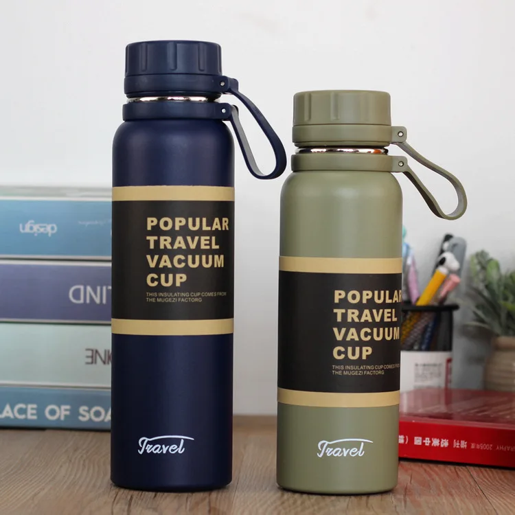 650/850/1100ml Stainless Steel Thermal Water Bottle Double Wall Vacuum Flask Sport Cup Large Capacity Travel Thermos Kettle