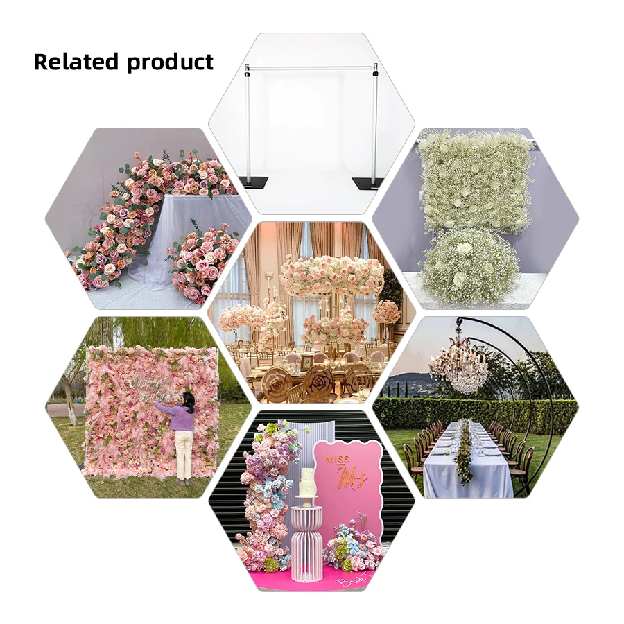 Promise Wedding Decorative Backdrop Ball Table Centerpiece Silk Artificial Rose Flower Balls