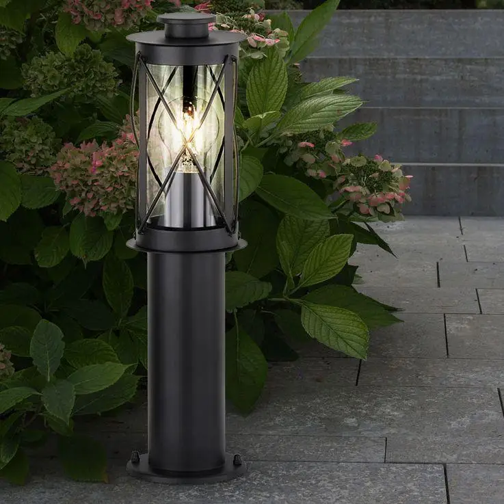 landscape waterproof twine stainless steel external e27 bollard lawn light for outdoor garden