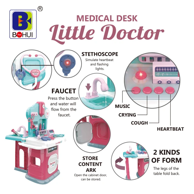 30 PCS Toy Medical Kits Doctor Toys Set Simulation Medicine Box Doctor   doctor  kit for kid