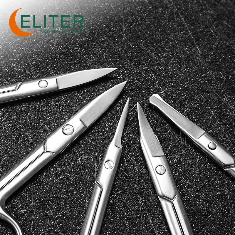 
Eliter Amazon Hot Sell In Stock Cuticl Scissor Manicure Scissors Stainless Steel Manicure Toe Finger Nails Nail Scissors 
