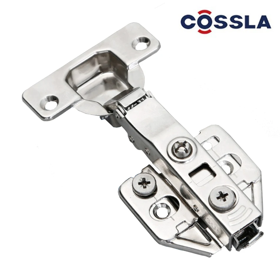 CHINA factory COSSLA 3D clip on soft close SS  clip on stainless steel 304 door hingess stainless steel Hinge
