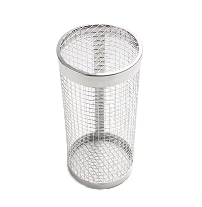2024 Stainless Steel Rolling Grilling Basket Net Portable Outdoor Camping Barbecue Rack Bbq Grill Basket for Roasting Meat
