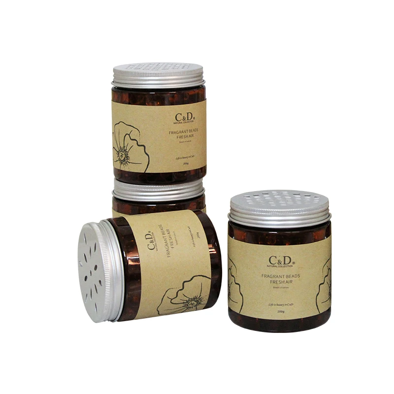 Aroma Perfume Air Freshener Incense Beads Shape Wholesale Unscented Natural C&D Solid Liquid OEM LOGO 18.9/17.4kg 72PCS/PKT 200g