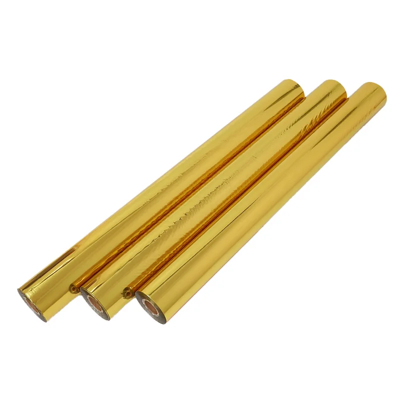 32cm*100m DTF Printing Gold Hot Stamping Foil Silver Foil for UV DTF Printer Golden Film