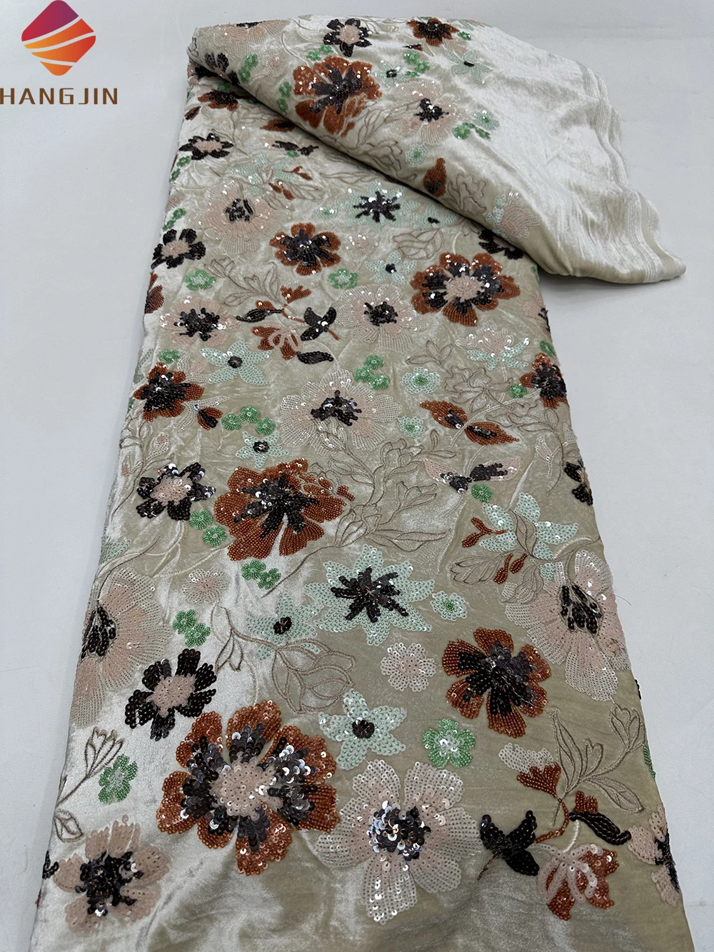 High Quality Embroidered Lace African Black Velvet Lace Fabric With Sequins Luxury Nigerian Velvet Lace For Party Dresses