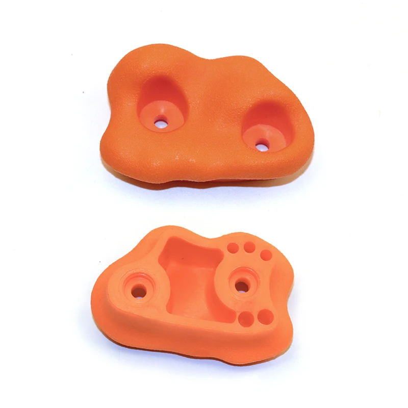 Kids and adults outdoor climbing wall use plastic climbing holds