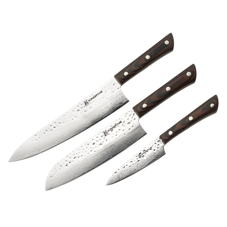 Набор кухонных ножей из Дамаска