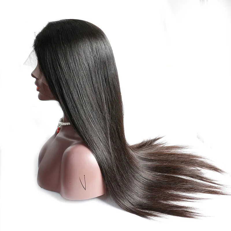 
150% Full lace wigs enough in stock high quality brazilian human hair with best quality full medium brown swiss lace 