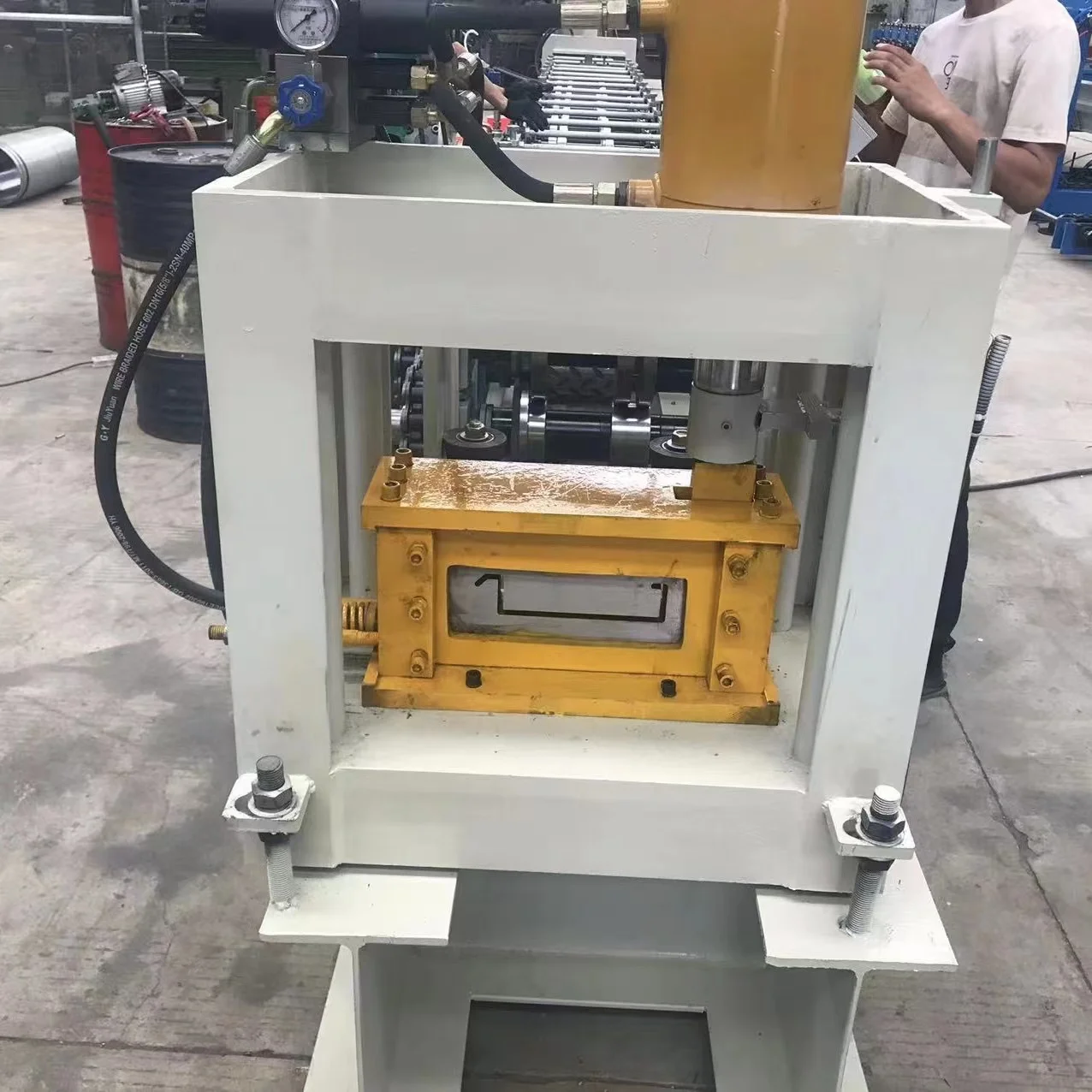 Steel Frame Iron Profile Walk Board Scaffolding Planks Making Roll Forming Machine Production Line