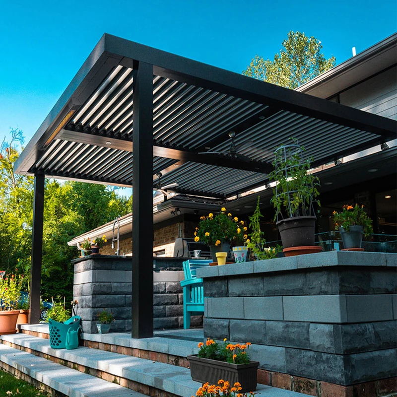 Grape trellis weather resistant electric metal pool deck canopy waterproof awning pergola covers