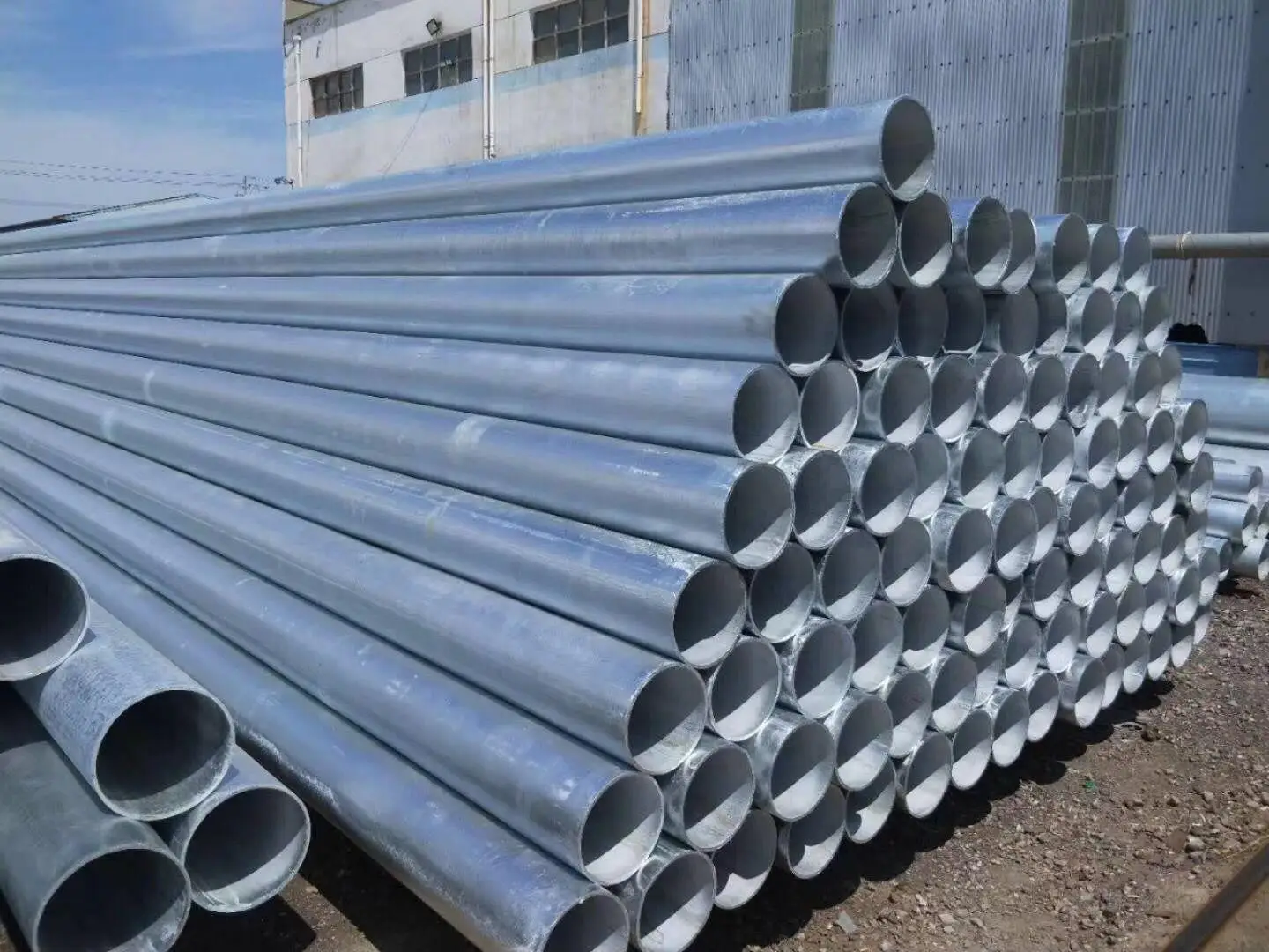 3 Inch GB ERW zinc coated Gi Galvanized Tube Hot Dipped Galvanized Round Steel Pipe for Construction