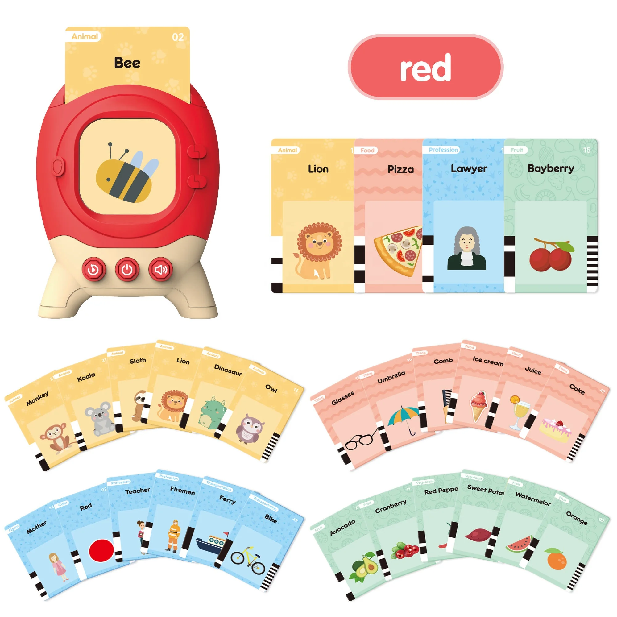 New Early Educational Toys Baby Talking Rocket Flash Cards 120pcs Kids English Language Learning Machine Tools Sets Toy For Kids