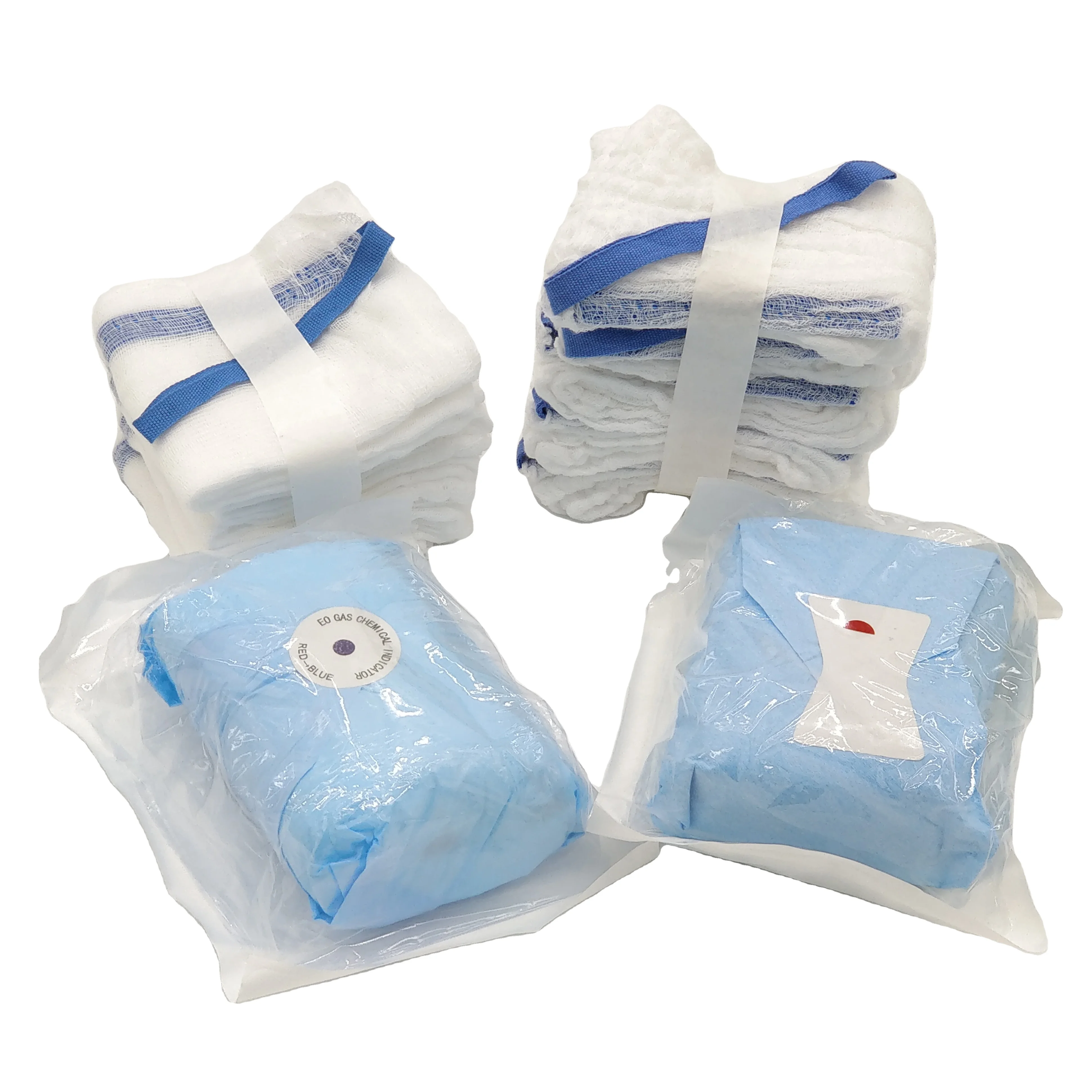 High quality Medical disposable abdominal surgical sterile gauze lap sponge, pre-washed Gauze pad pack