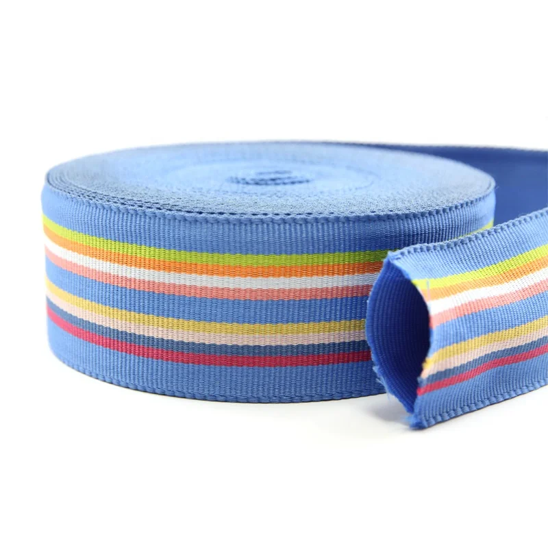 Durable Tubular Polyester Webbing Recycled Cotton-like Polyester Hollow Tubular Webbing For Bag Strap