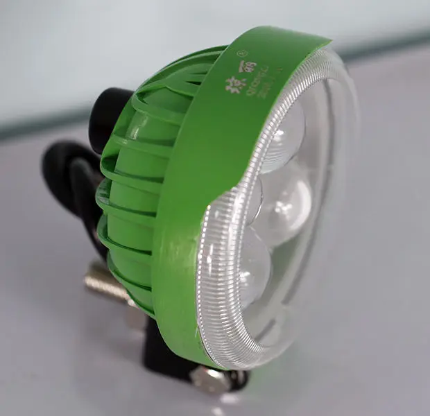 China factory wholesale 3 inch Round led Fog Lamp LED WORK LIGHT SPOT DRIVING LAMP TRUCK lights with green Base