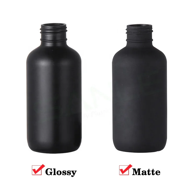 4oz 6oz 8oz Empty black pink plastic squeeze bottle for skincare packaging glue sauces ketchup in kitchen restaurant
