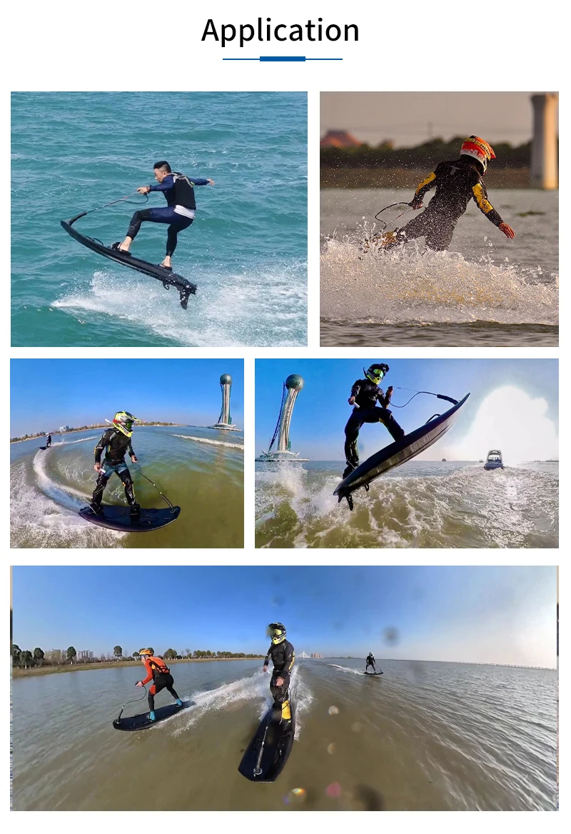 32MPH 52KMH Speed Watt Jet Ski Electric Powered Engine Motorized Surfboard for River Sea Surfing