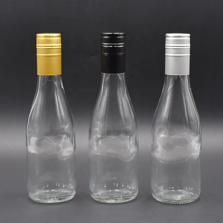 
China Manufacturer 187 ML Flint Empty Beverage Rum Bottles for Wine Supplier 