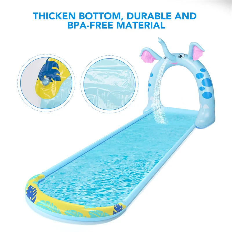 Детская водная горка, водные виды спорта, водная горка, надувная водная горка //