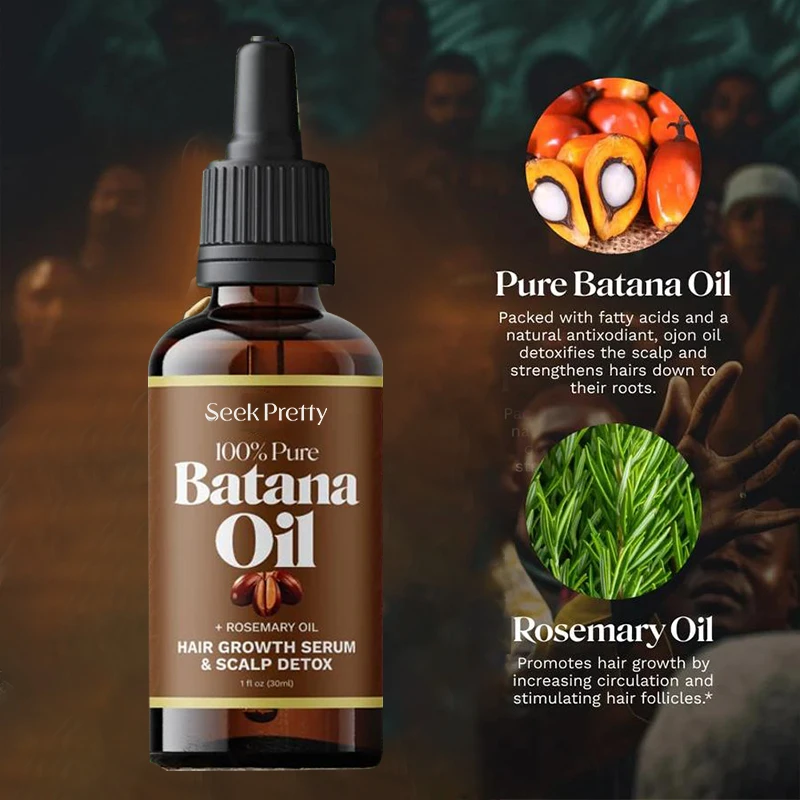 Honduras 100% Natural Organic Promote Hair Growth Serum Keratin Pure Hair Growth Rosemary Batana Oil For Hair Growth