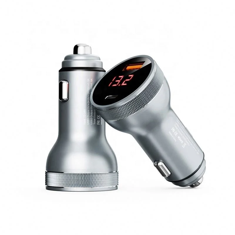 36W 2 Ports USB PD Car Charger QC 3.0 Fast Charging for IPhone 12 11 Xiaomi Samsung Mobile Phone Charge Adapter In Car