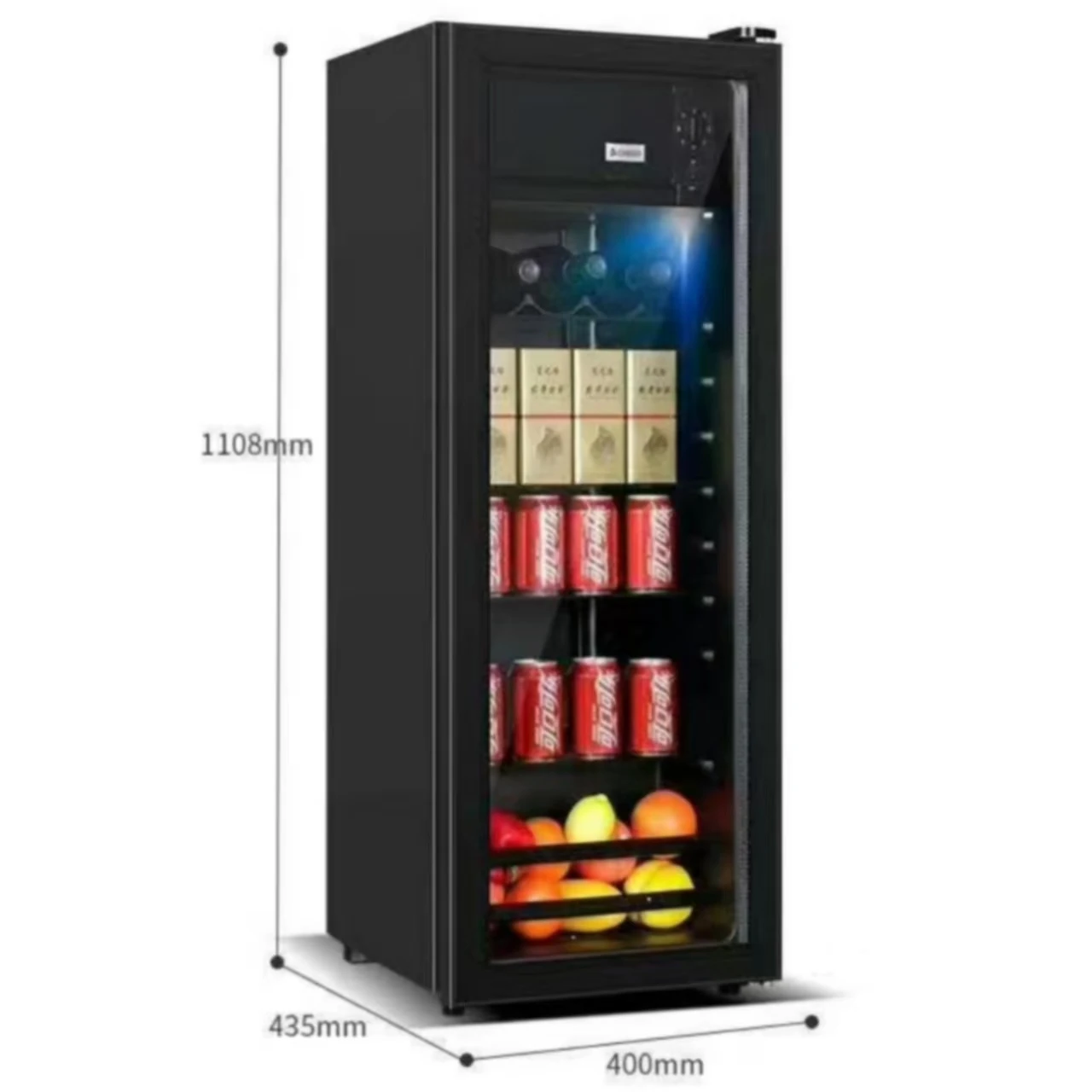 138L beer and beverage storage ice bar, domestic fruit refrigeration and fresh-keeping cabinet commercial freezer refrigerator