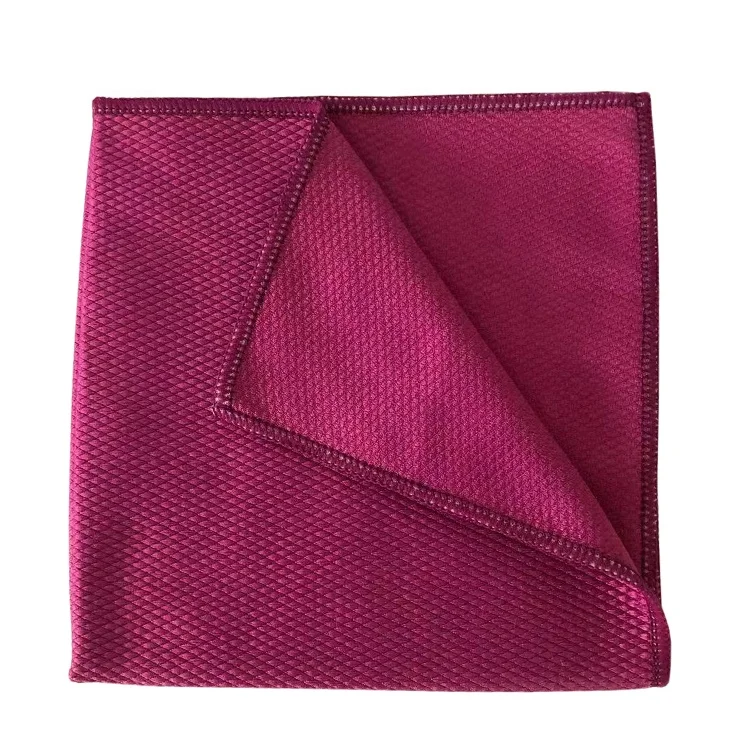 
Top Lint-free Diamond Glass Cleaning Microfiber Fish Scale Towel Cloth 