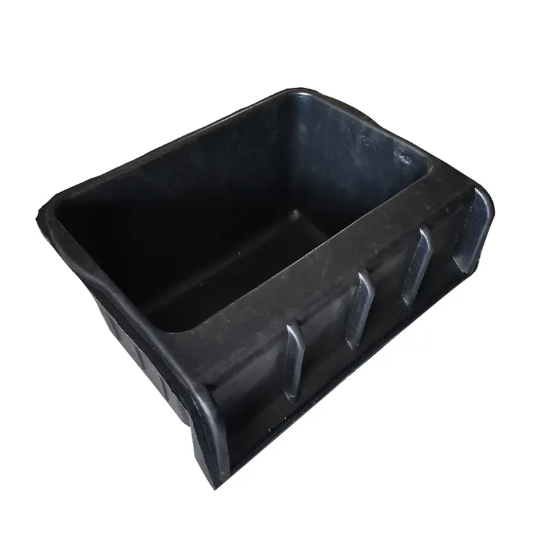 Сверхмощное ведро для подачи крюка, реальное резиновое ведро, резиновая кормушка для лошадей, резиновый квадратный крюк для забора 16QT