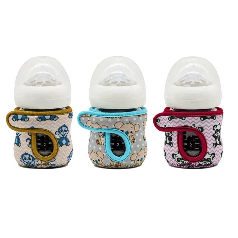 Wholesale 4oz/120ml Insulated Cartoon Cute Printing Neoprene Baby Bottle Sleeves For Philips Avent Glass Baby Bottle
