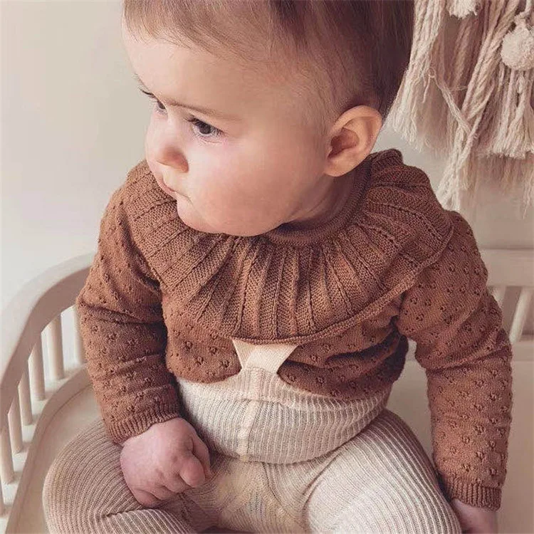 New Fashion Sweaters Knitwear Factory Handmade Baby Girl Children Sweater Photos