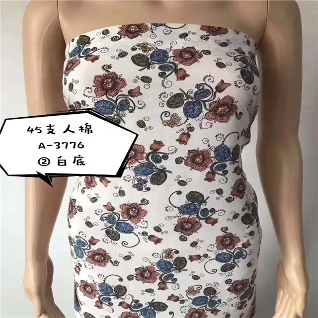 Black and red flower textiles rayon viscose fabric manufacturer rayon fabric stocklot