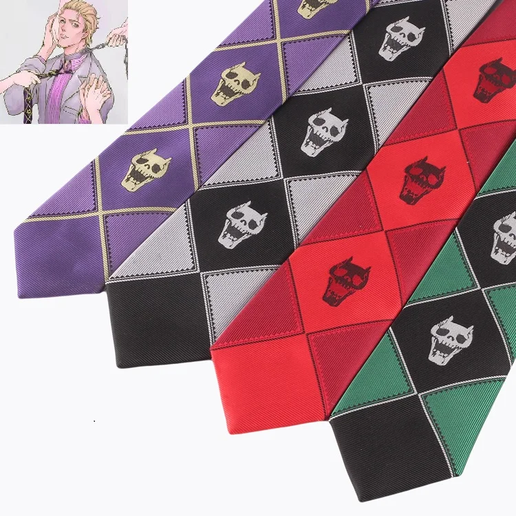 Галстук-бабочка из полиэстера с принтом японского аниме «Невероятные приключения Джоджо», «Кира йошикаге»