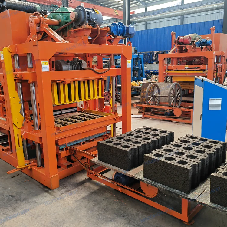 4-25D Manual Fly Ash Cement Brick Block Making Machine Hollow Solid Concrete Competitive Price Engine Custom Line Mold Design