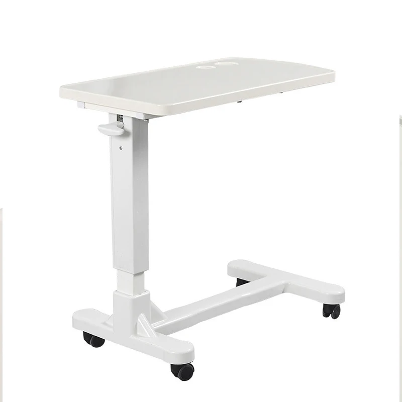 Wholesale Economic Movable Medical Table Wooden Height Adjustment Patient Dinning Over Bed Table