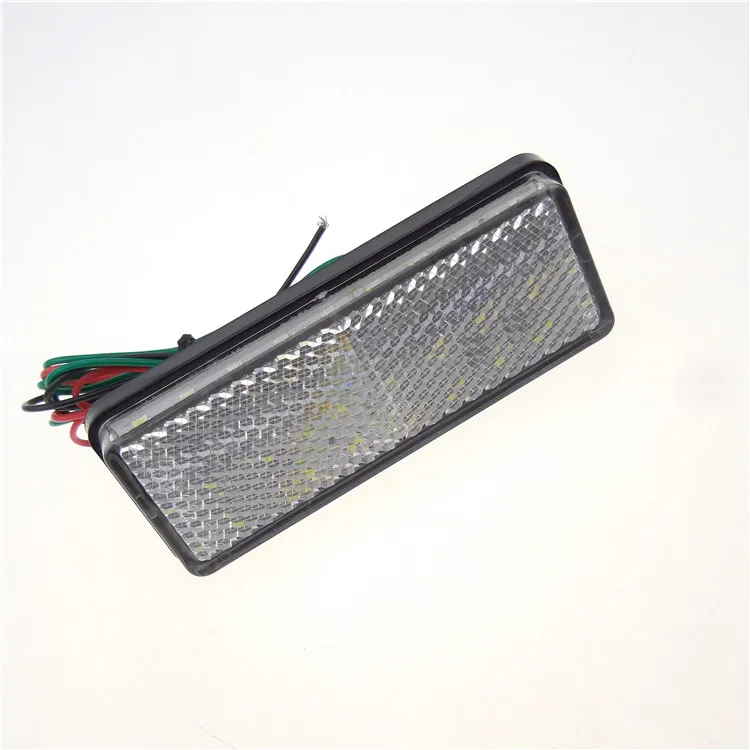 Матовый черный корпус для мотоцикла прямоугольные прозрачные линзы янтарные фонари задний светодиодный стоп-сигнал фонарь ходовой сигнал поворота