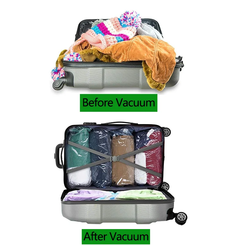 Factory Wholesale Space Saver Sealer Bags Airtight Compression Vacuum Storage Clothing Bags