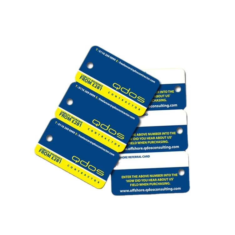 Factory Price Wholesale Pvc/Abs/Pet/Petg Custom Clothing Hang Tags