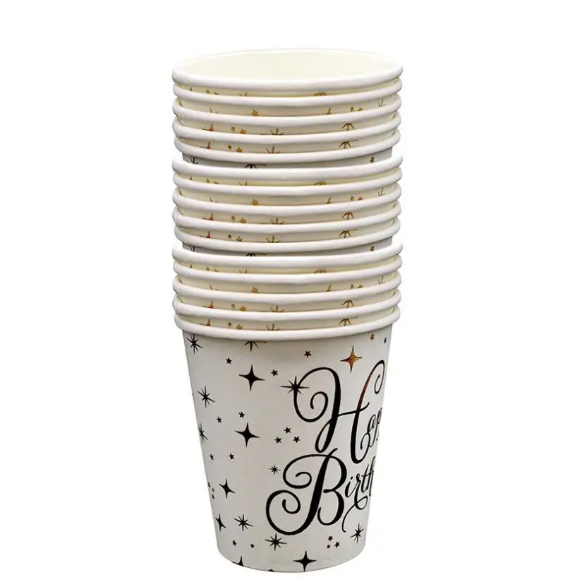 Birthday Party Supplies  Gilding  Disposable Paper Tableware kit Party Decorations for Kids