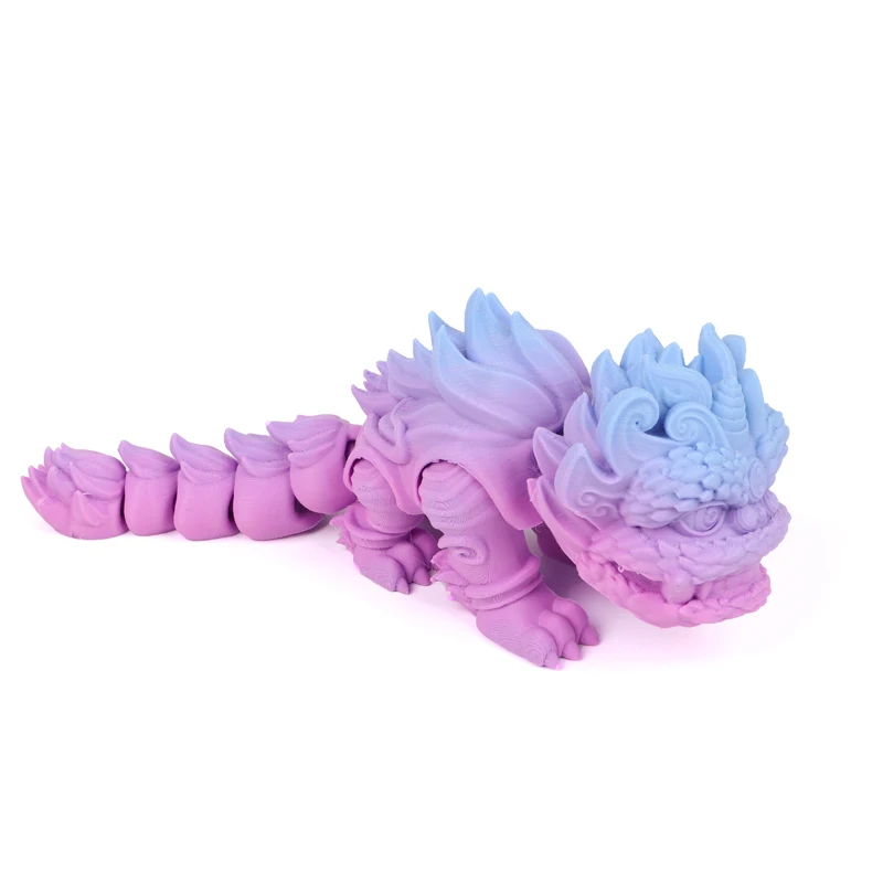 New Style Hot Selling Small 3D Printed Lion Dance Artwork Unique Centerpiece Adding Cultural Charm