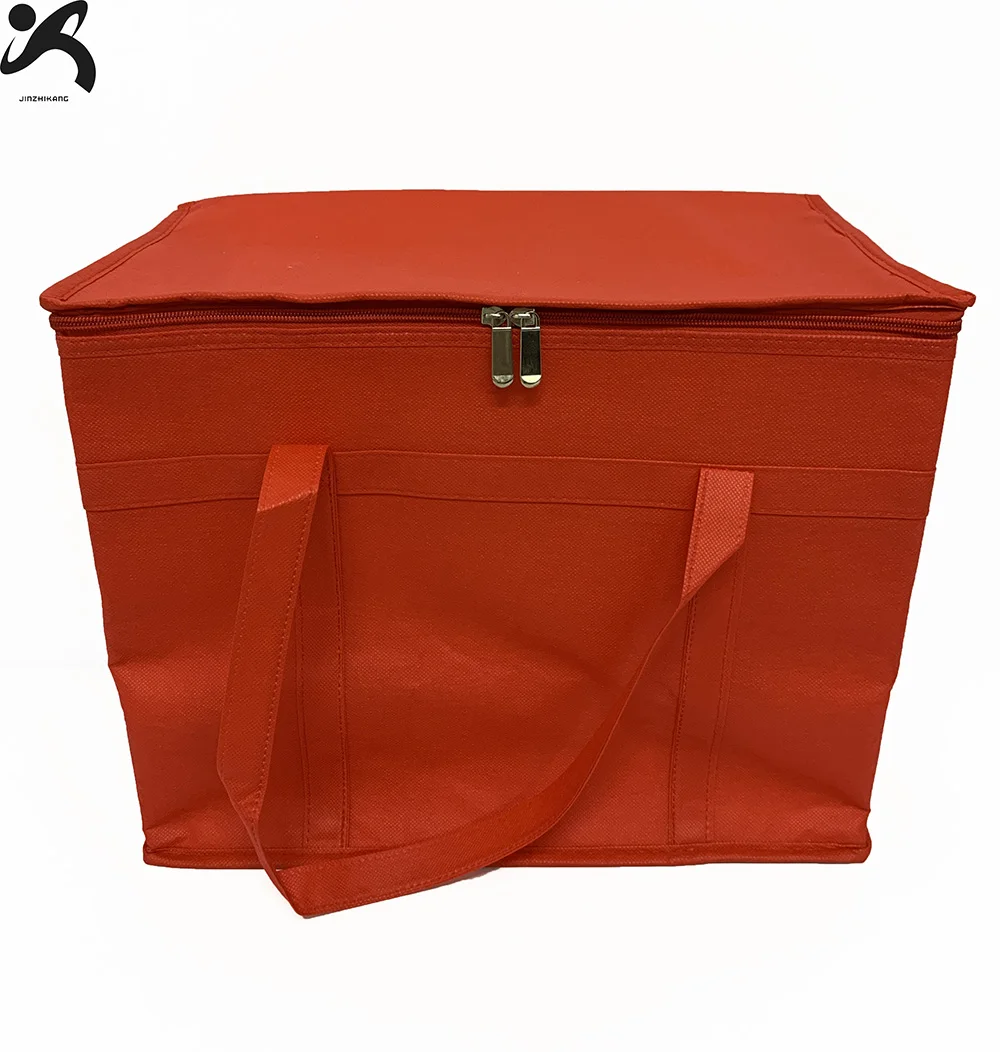 Non Woven Aluminum Foil Cooler Bag milk tea Takeaway Cold And Hot Drinks Coffee Food Delivery Disposable Thermal Insulated Bag